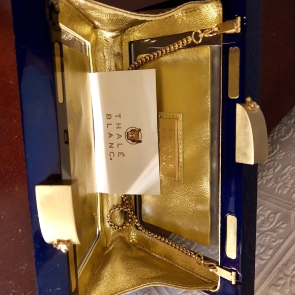 Thale Blanc Anjelica Plexiglass Design Clutch - Picture 6 of 7